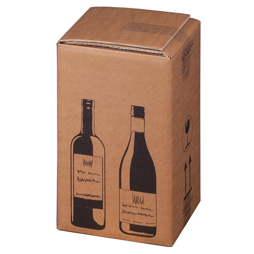 Wein-Versandkarton, PremiumLine, braun